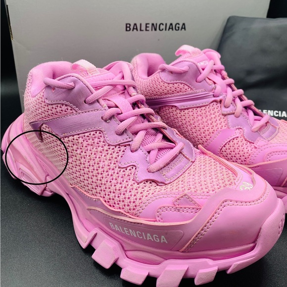 Balenciaga Women’s Track.3 Sneakers SIZE 9 Pink NWB AUTHENTIC - Picture 9 of 13